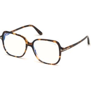TOM FORD Vrouw FT5578-B 52 Optische monturen Acetaat Havana  Geometrisch Normaal