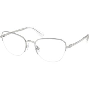 Swarovski Donna SK1023 4001 Optische monturen Metallo Argento Trasparente Cat Eye Normale