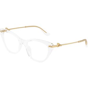 Dolce & Gabbana Vrouw DG3428  3133 Optische monturen Acetaat Transparant Transparant Vlinder Normaal