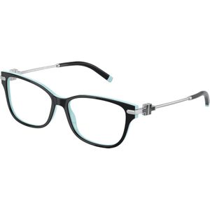 Tiffany Vrouw TF2207 8055 Optische monturen Acetaat Zwart Transparant Hurken Normaal