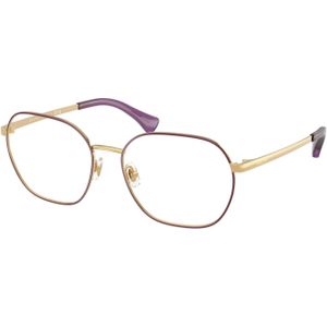 Ralph Lauren Vrouw RA6051  9367 Optische monturen Metaal Altviool Transparant Geometrisch Normaal
