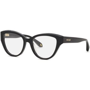 Roberto Cavalli Vrouw VRC146M  700 Optische monturen Acetaat Zwart  Vlinder