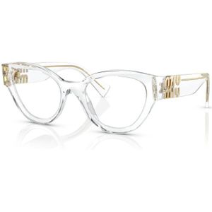 Miu Miu Vrouw MU 01V 2AZ1O1 Optische monturen Acetaat Transparant Transparant Pantos Normaal