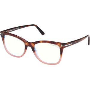 TOM FORD Vrouw FT5986-B 56 Optische monturen Acetaat Havana  Hurken Normaal