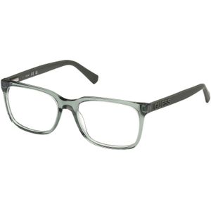 Guess Man GU50187 093 Optische monturen Acetaat Groente  Hurken Normaal