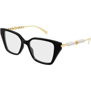 Gucci Vrouw GG1969O 001 Optische monturen Acetaat Zwart Transparant Kattenoog