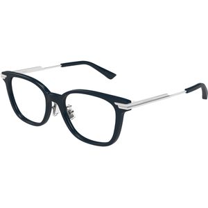 Bottega Veneta Vrouw Bottega Veneta BV1338OJ 004 Optische monturen Acetaat Blauw Transparant Kwadraat