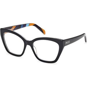 Emilio Pucci Vrouw EP5216 001 Optische monturen Acetaat Zwart  Vlinder Normaal