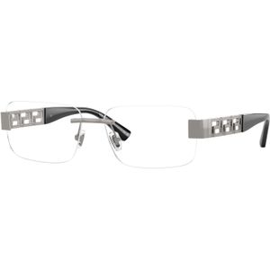 Versace Man VE1310  1000 Optische monturen Metaal Grijs Transparant Kussen Normaal