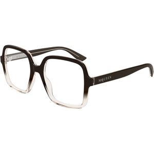 Alexander McQueen Vrouw Alexander McQueen AM0538O 006 Optische monturen Acetaat Bruin Transparant Kwadraat