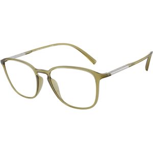 Giorgio Armani Man AR7276U 6240 Optische monturen Geïnjecteerd Groente Transparant Kussen Normaal