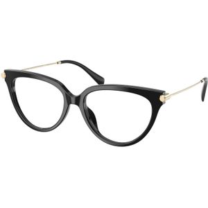 Michael Kors Donna MK4151U Windham 3005 Optische monturen Acetato Nero Trasparente Cat Eye Normale