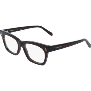 Ferragamo Donna SF3025 242 Optische monturen Acetato Havana  Squadrata Normale