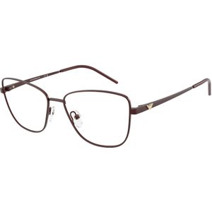 Emporio Armani Donna EA1172 3401 Optische monturen Metallo Rosso Trasparente Geometrica Normale