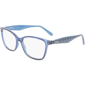 Ferragamo Vrouw SF2918 432 Optische monturen Plastic Transparant blauw  Hurken