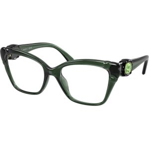 Swarovski Vrouw Swarovski SK2056U 1043 Optische monturen Geïnjecteerd Groente Transparant Kattenoog Normaal