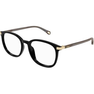 Chloé Vrouw CH0247OA 001 Optische monturen Acetaat Zwart Transparant Kattenoog