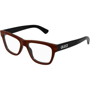 Gucci Man GG1795O 003 Optische monturen Acetaat Zwart Transparant Kwadraat