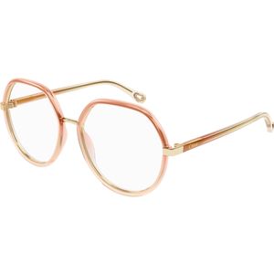 Chloé Vrouw CH0131O 007 Optische monturen Bio-geïnjecteerd Oranje Transparant Piloot
