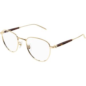 Montblanc Man MB0410O 002 Optische monturen Metaal Goud Transparant Vlinder