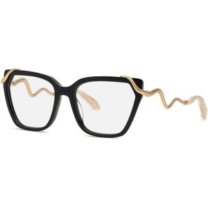 Roberto Cavalli Vrouw VRC020M  700 Optische monturen Acetaat Zwart  Kwadraat