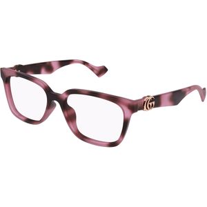Gucci Vrouw GG1537OK 004 Optische monturen Geïnjecteerd Roos Transparant Kwadraat