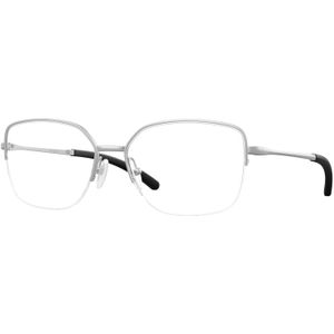 Oakley Vrouw OX3006 Moonglow 300604 Optische monturen Metaal Zilver Transparant Rotonde Normaal