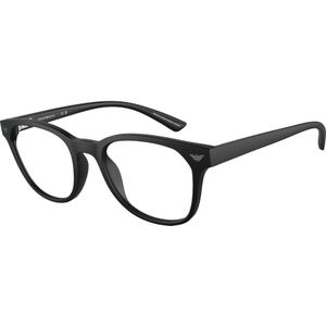Emporio Armani Man EA3240U 5001 Optische monturen Geïnjecteerd Zwart Transparant Pantos Normaal