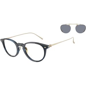 Giorgio Armani Man AR7270T 6209 Optische monturen Acetaat Blauw Transparant Pantos Normaal