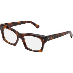 Marni Uniseks 58S Edku Optical cod. Havana Optische monturen Acetaat Havana  Kwadraat
