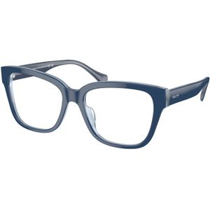 Ralph Lauren Vrouw RA7162U 6064 Optische monturen Acetaat Blauw Transparant Hurken Normaal