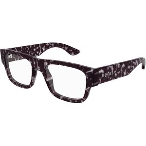 Alexander McQueen Man AM0511O 002 Optische monturen Acetaat Havana Transparant Hurken
