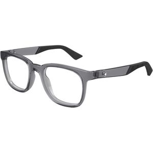 Montblanc Man MB0433O 003 Optische monturen Geïnjecteerd Grijs Transparant Kwadraat