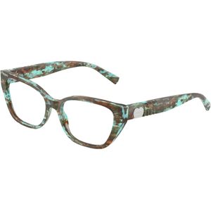 Tiffany Vrouw TF2259 8422 Optische monturen Acetaat Schildpad Transparant Kattenoog Normaal