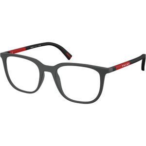 Prada Linea Rossa Man Ps 04rv ufk1o1 Optische monturen Geïnjecteerd Grijs Transparant Kussen Normaal