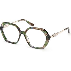Guess Vrouw GU50317 098 Optische monturen Acetaat Groente  Geometrisch Normaal