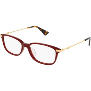 Gucci Vrouw GG0112OA 005 Optische monturen Acetaat Bordeaux  Hurken