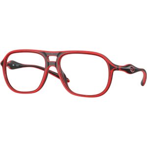 DIESEL Unisex DL6008U  2009 Optische monturen Geïnjecteerd Rood Transparant Rotonde Normaal
