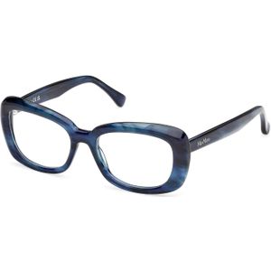 Max Mara Vrouw MM5211 092 Optische monturen Acetaat Blauw  Rotonde Normaal