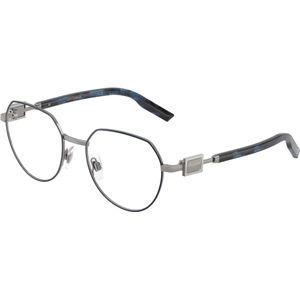 Dolce & Gabbana Man DG1362 1349 Optische monturen Metaal Blauw Transparant Pantos Normaal