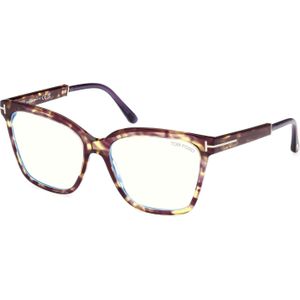 TOM FORD Vrouw FT5892-B 55 Optische monturen Acetaat Havana  Hurken Normaal