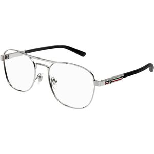 Gucci Man GG1290O 001 Optische monturen Metaal Ruthenium  Piloot