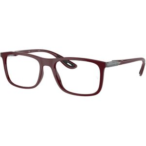 Ray - Ban Man RX7222M F681 Optische monturen Nylon Rood Transparant Hurken Normaal