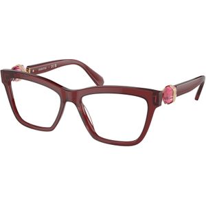 Swarovski Vrouw SK2021 1055 Optische monturen Acetaat Altviool Transparant Hurken Normaal