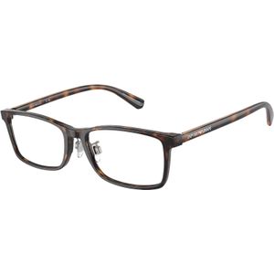Emporio Armani Man EA3145D 5026 Optische monturen Acetaat Schildpad Transparant Kussen Normaal