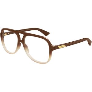 Bottega Veneta - Bv 1417O - Optisch Montuur - Bruin - Piloten Silhouet