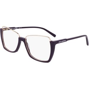 Karl Lagerfeld Vrouw KL355 500 Optische monturen Metaal Altviool  Hurken Normaal Normaal