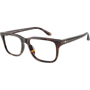 Emporio Armani Man EA3250U  5026 Optische monturen Acetaat Schildpad Transparant Hurken Normaal