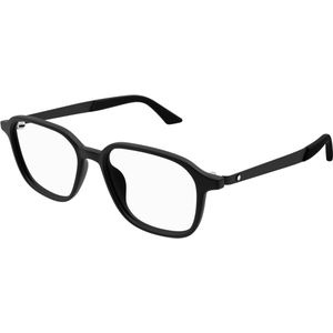 Montblanc Man Montblanc MB0335OA 001 Optische monturen Acetaat Zwart Transparant Rotonde