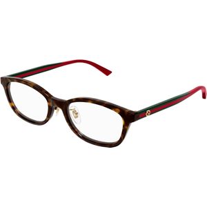 Gucci Uniseks Gucci GG1903OJ 002 Optische monturen Acetaat Havana Transparant Kwadraat